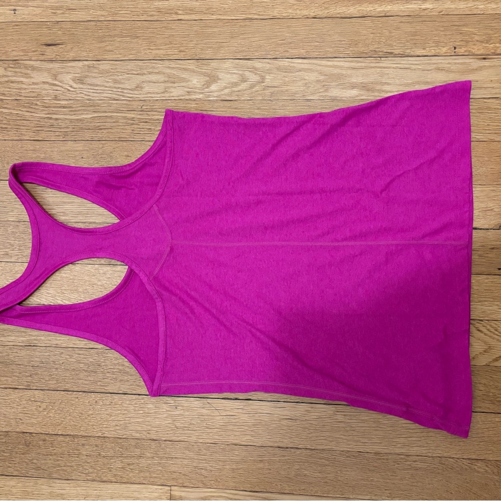 Women's Pink Racerback Tank Top - Picture 2 of 3